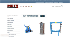 Desktop Screenshot of metztools.com
